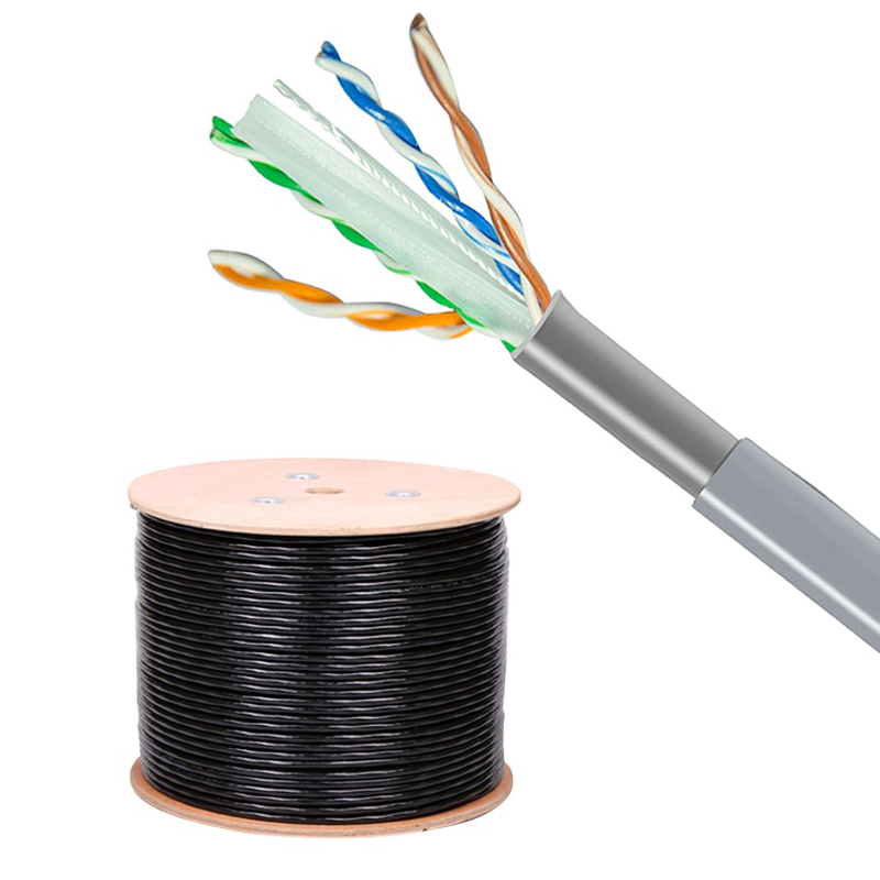 Cat 6 UUTP Outdoor LAN Cable High Speed 1000Mbps Stable Oxygen Free Copper 23AWG CPRCE Certified Rel