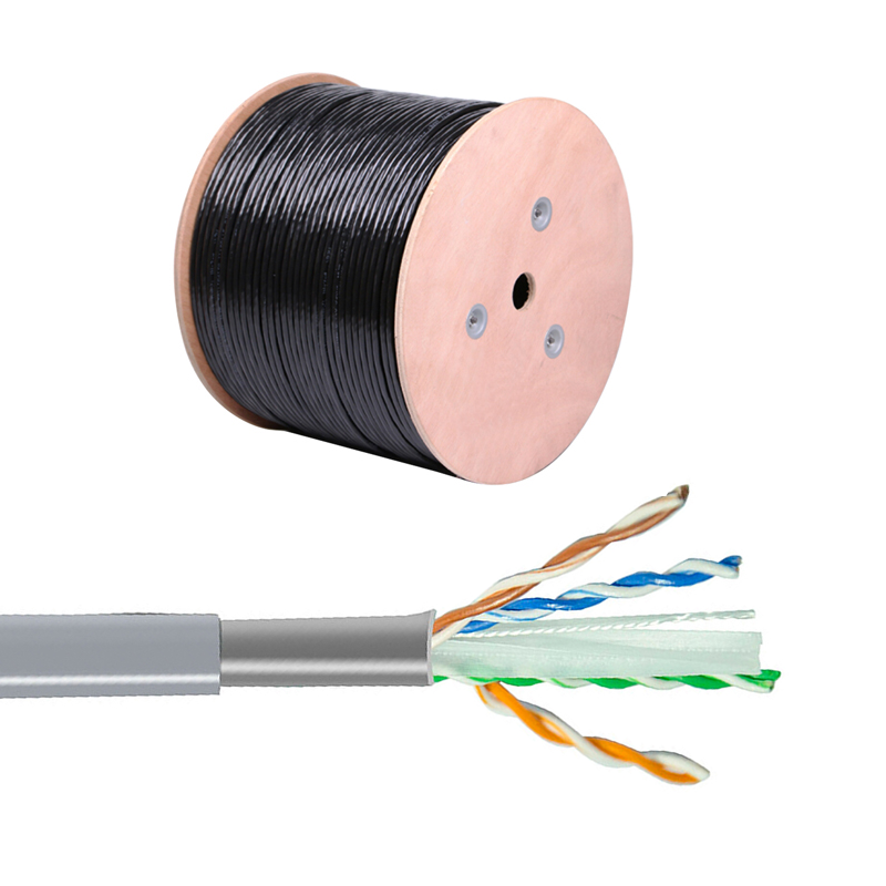 Cat 6 UUTP Outdoor LAN Cable High Speed 1000Mbps Stable Oxygen Free Copper 23AWG CPRCE Certified Rel