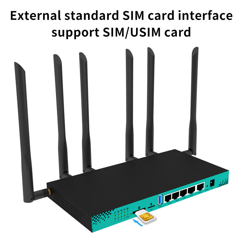 Mu-Mimo Smart Dual Band 4G 5G Cpe Lte Router Modem Wireless With Sim Card Slot
